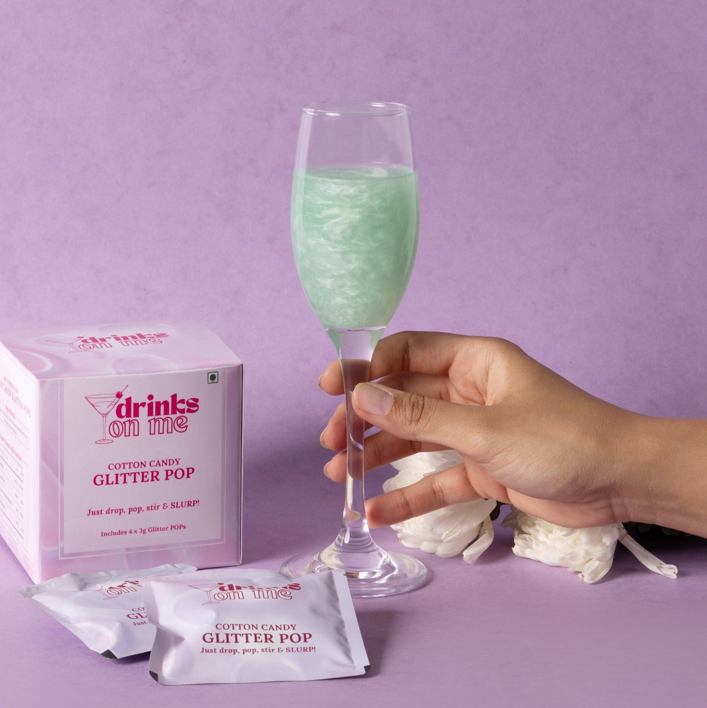 Cotton Candy Glitter POP - Very Demure (Sea Green)
