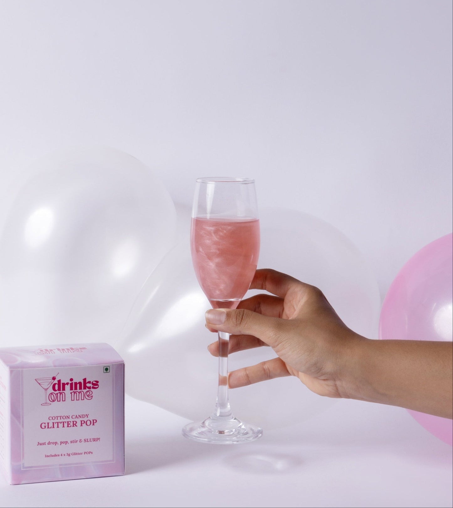 Cotton Candy Glitter POP - Nepo Baby (Soft Pink)