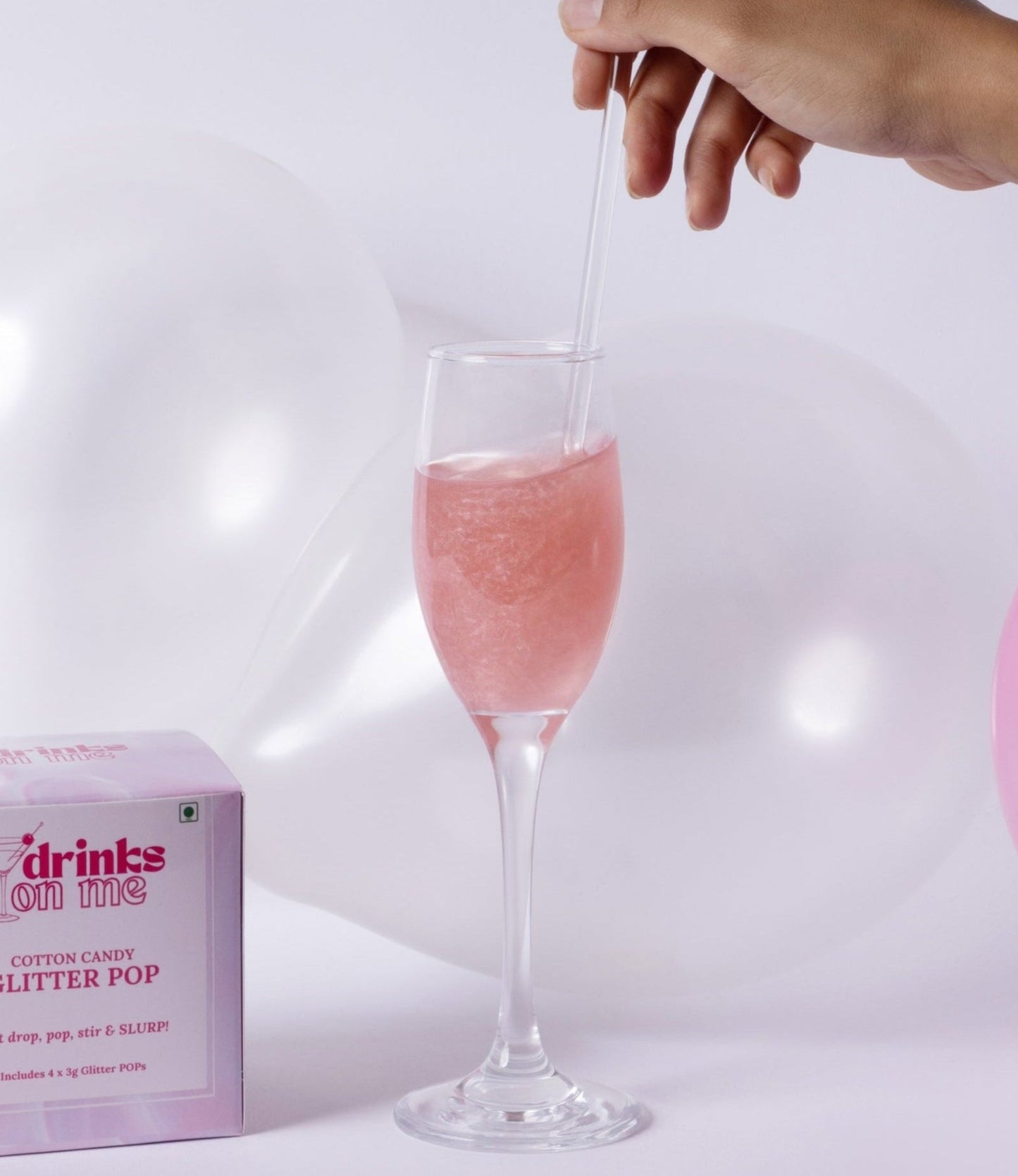 Cotton Candy Glitter POP - Nepo Baby (Soft Pink)