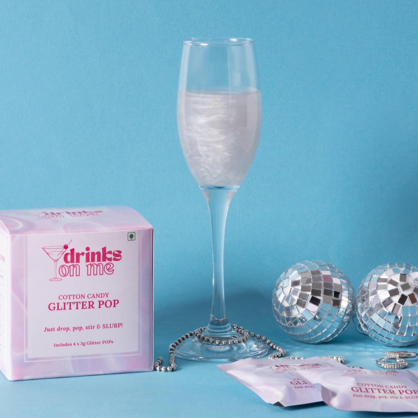 Cotton Candy Glitter POP - Diet Pepsi (Pearl Silver)