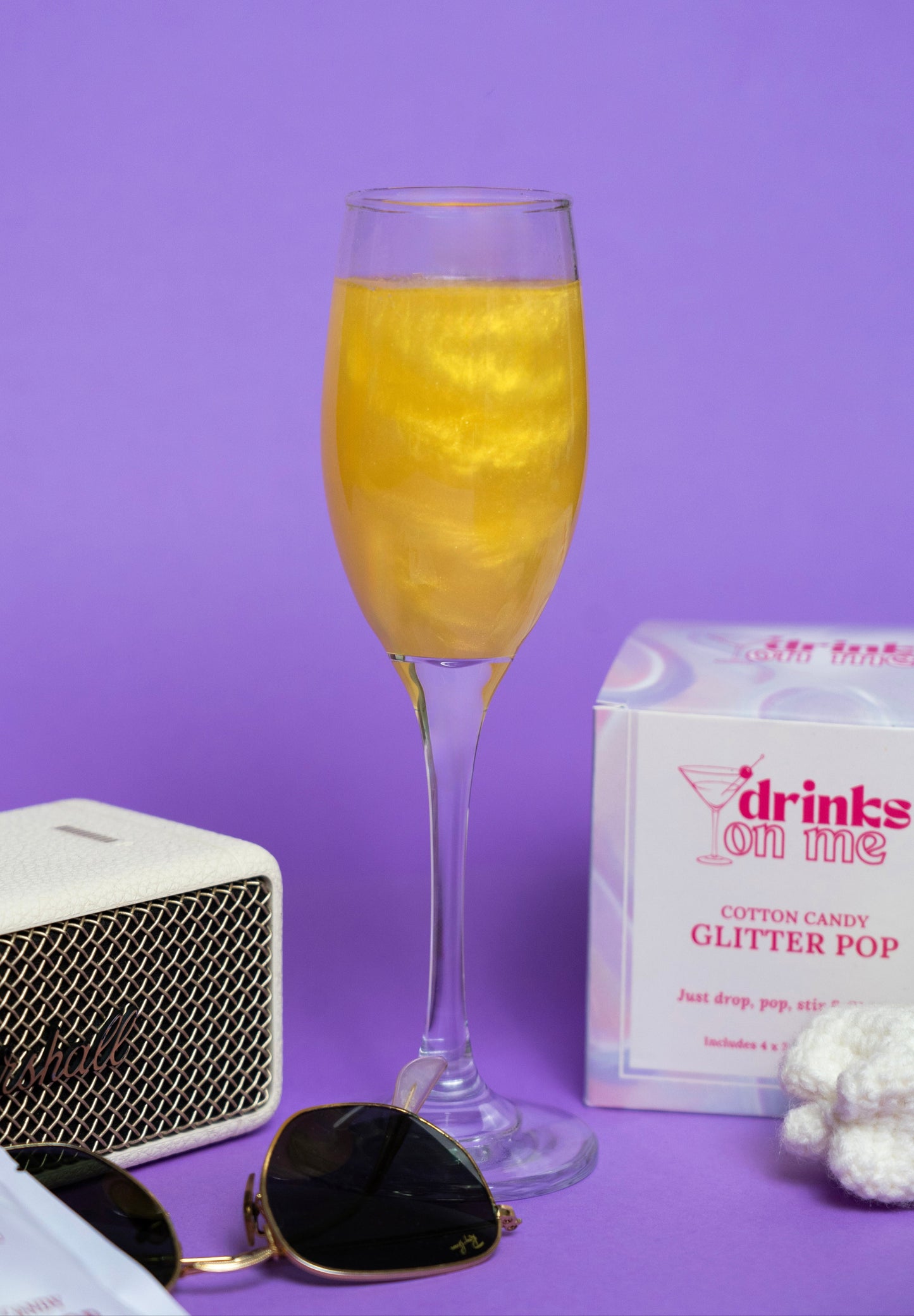 Cotton Candy Glitter POP - Sunlight (Bright Yellow)